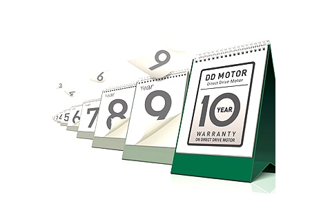 كفالة 10 سنوات على محرك الدفع المباشر  