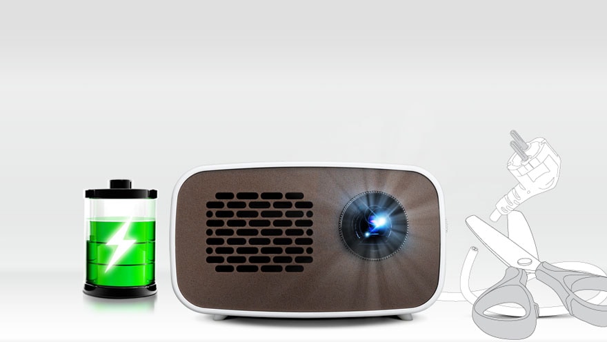 بطارية داخلية – تصل الى 2.5 ساعة.