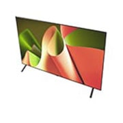 LG تلفزيون LG OLED AI B4 4K الذكي مقاس 77 بوصة المدعوم بجهاز التحكم AI Magic remote وتكنولوجيا الصوت Dolby Vision وواجهة webOS24 طراز عام 2024, Angled view of LG OLED TV, OLED B4 from above, OLED77B46LA, thumbnail 9