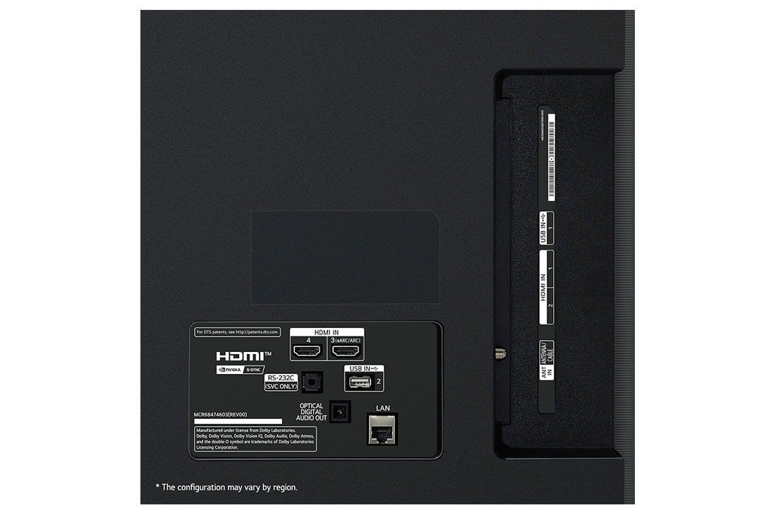 LG تلفزيون LG OLED AI B4 4K الذكي مقاس 55 بوصة المدعوم بجهاز التحكم AI Magic remote وتكنولوجيا الصوت Dolby Vision وواجهة webOS24 طراز OLED55B46LA عام (2024), Ports detail, OLED55B46LA, thumbnail 6