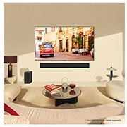 LG تلفزيون LG OLED evo AI G4 4K الذكي مقاس 97 بوصة المدعوم بجهاز التحكم AI Magic remote وتكنولوجيا الصوت Dolby Vision وواجهة webOS24 طراز OLED83G46LA عام (2024), life style Hallway wall design, OLED97G46LA, thumbnail 14