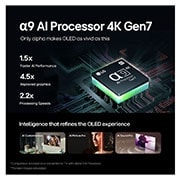 LG تلفزيون LG OLED evo AI C4 4K الذكي مقاس 77 بوصة المدعوم بجهاز التحكم AI Magic remote وتكنولوجيا الصوت Dolby Vision وواجهة webOS24 طراز OLED77C46LA عام (2024), a9 processor lifestyle, OLED77C46LA, thumbnail 7