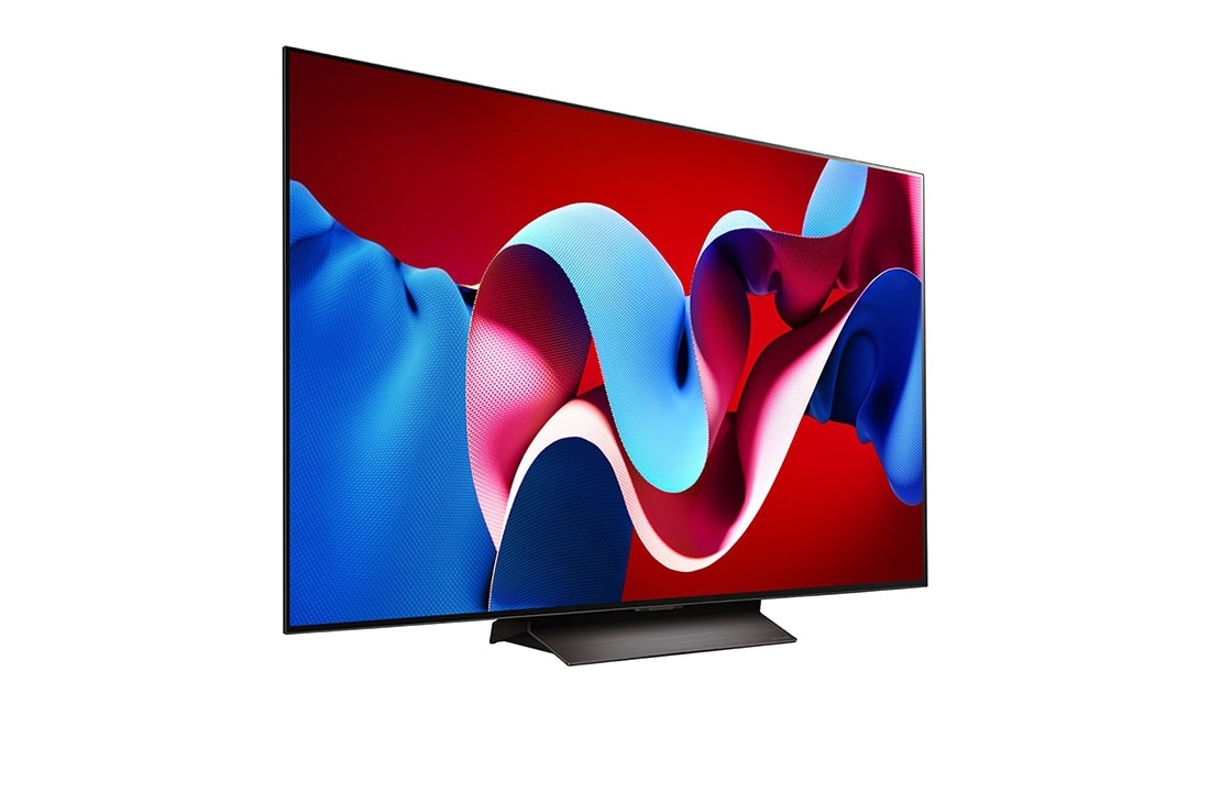 LG تلفزيون LG OLED evo AI C4 4K الذكي مقاس 55 بوصة المدعوم بجهاز التحكم AI Magic remote وتكنولوجيا الصوت Dolby Vision وواجهة webOS24 طراز عام 2024, صورة جانبية مائلة لليمين لتلفزيون LG OLED evo TV،‏ OLED C4, OLED55C46LA, thumbnail 6