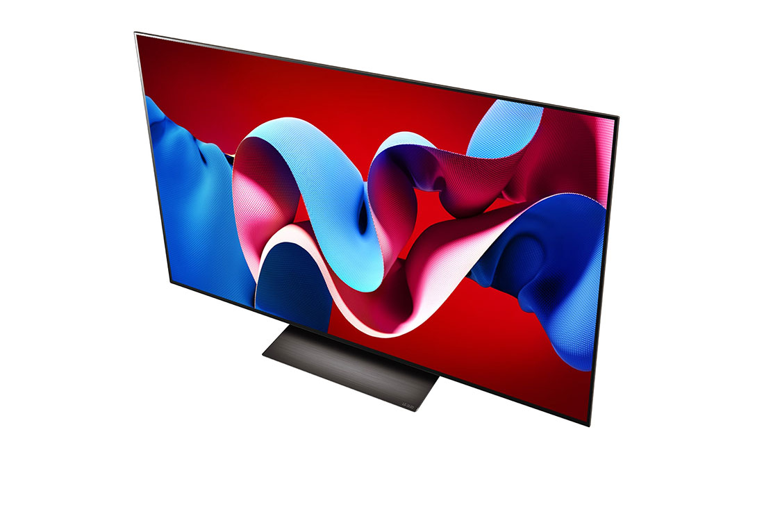 LG تلفزيون LG OLED evo AI C4 4K الذكي مقاس 55 بوصة المدعوم بجهاز التحكم AI Magic remote وتكنولوجيا الصوت Dolby Vision وواجهة webOS24 طراز عام 2024, صورة بزاوية من الأعلى لتلفزيون LG OLED evo TV،‏ OLED C4, OLED55C46LA, thumbnail 9