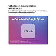 LG تلفزيون LG OLED evo AI G6 4K Smart TV 2026 مقاس 65 بوصة, تتميز AI Search بميزة Google Gemini، القادرة على فهم الاستعلامات الصوتية وتوليد النتائج الأكثر صلة مباشرة ضمن واجهة التلفزيون., OLED65G66LW, thumbnail 9