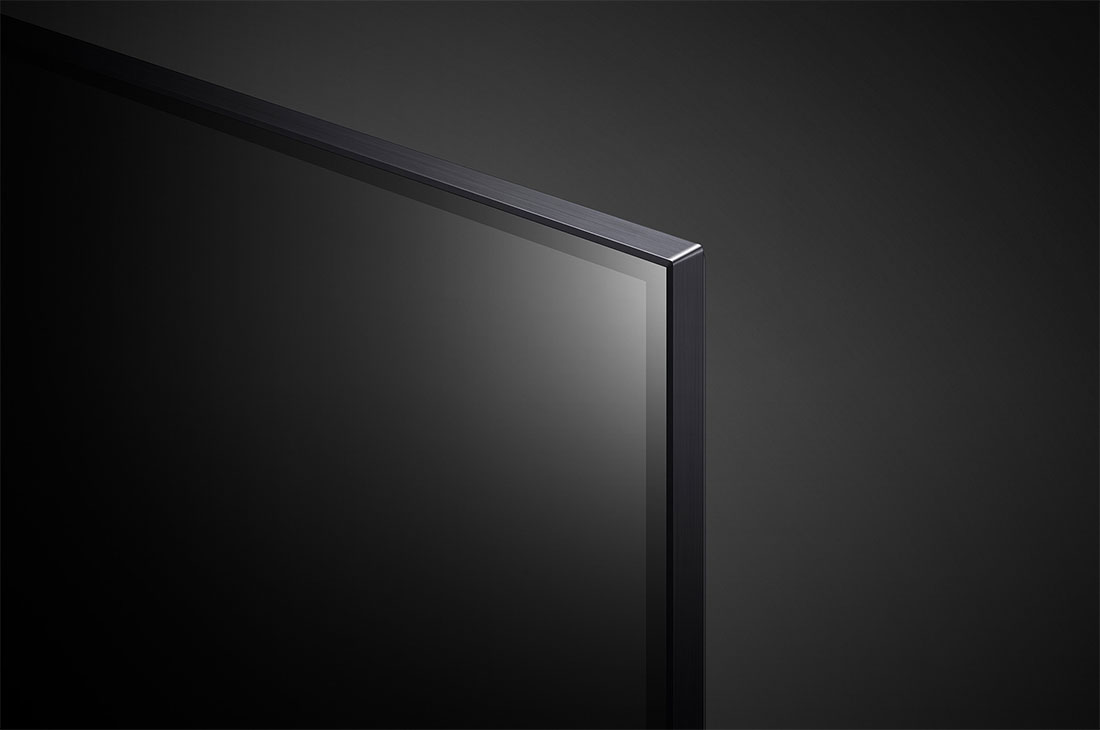 LG تلفزيون QNED بتقنية Quantum Dot  وNanoCellColor  بدقة 4K الحقيقية الحقيقية من إل جي مقاس 75 بوصة من السلسلة QNED85، مع HDR (النطاق الديناميكي العالي) النشط 4K لتصميمات شاشة السينما وتقنية ThinQ AI للتلفزيون الذكي بنظام التشغيل webOS., مظهر عن قرب للوحة, 75QNED856QA, thumbnail 6