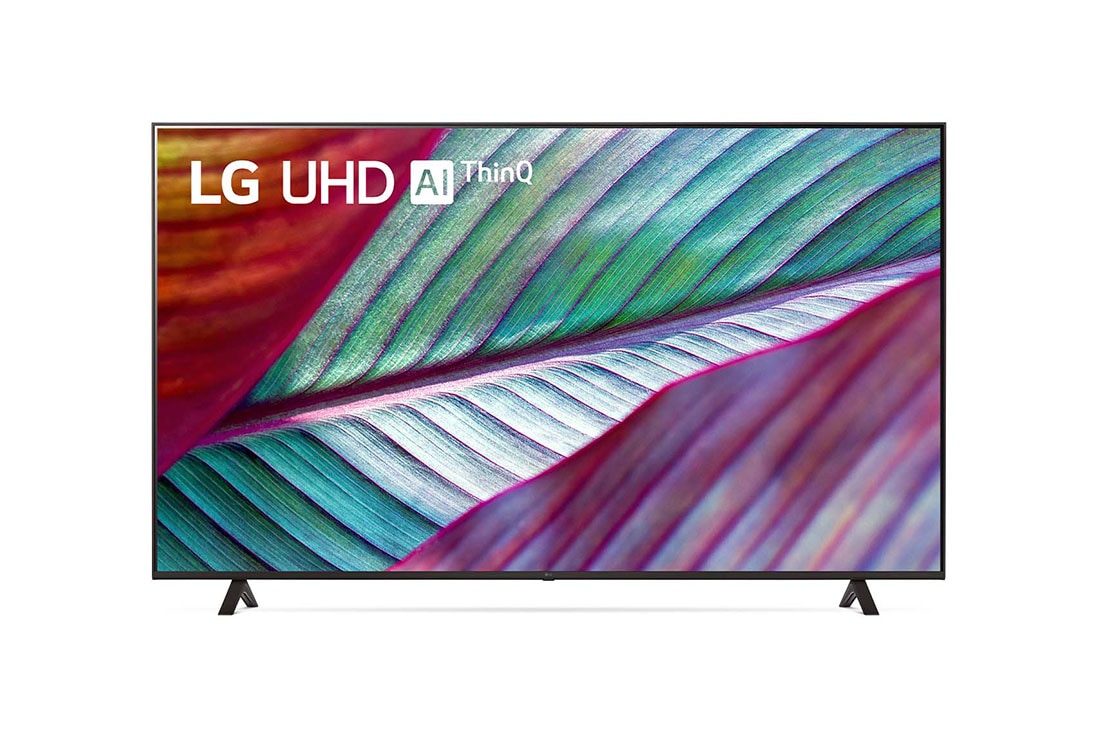 LG تلفاز UR78 الذكي فائق الوضوح من LG مقاس 75 بوصة بدقة 4K لعام 2023, منظر أمامي لتلفاز فائق الوضوح من LG, 75UR78006LL