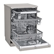 LG غسالة صحون إل جي ™QuadWash ، لون فضي بلاتيني إعداد المكان 14، تقنية EasyRack™ Plus، محرك الدفع المباشر، تقنية ThinQ, DFB425FP, thumbnail 4