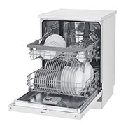 LG غسالة صحون إل جي ™QuadWash ، لون أبيض إعداد المكان14، تقنية EasyRack™ Plus، محرك الدفع المباشر، تقنية ThinQ, DFB512FW, thumbnail 8