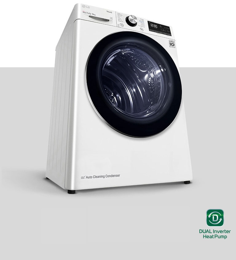 DUAL Inverter Heat Pump™ Dryer product image with logo