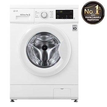 غسالة تحميل أمامي بسعة 7 كغ ومحرك الدفع المباشر، ستة حركات،  لون أبيض1