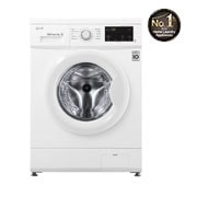 LG غسالة تحميل أمامي بسعة 7 كغ ومحرك الدفع المباشر، ستة حركات،  لون أبيض, FH2J3QDNP0, thumbnail 1