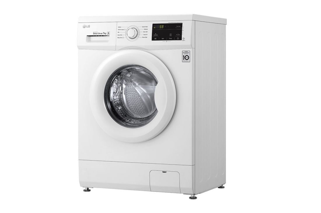 LG غسالة تحميل أمامي بسعة 7 كغ ومحرك الدفع المباشر، ستة حركات،  لون أبيض, FH2J3QDNP0, thumbnail 6