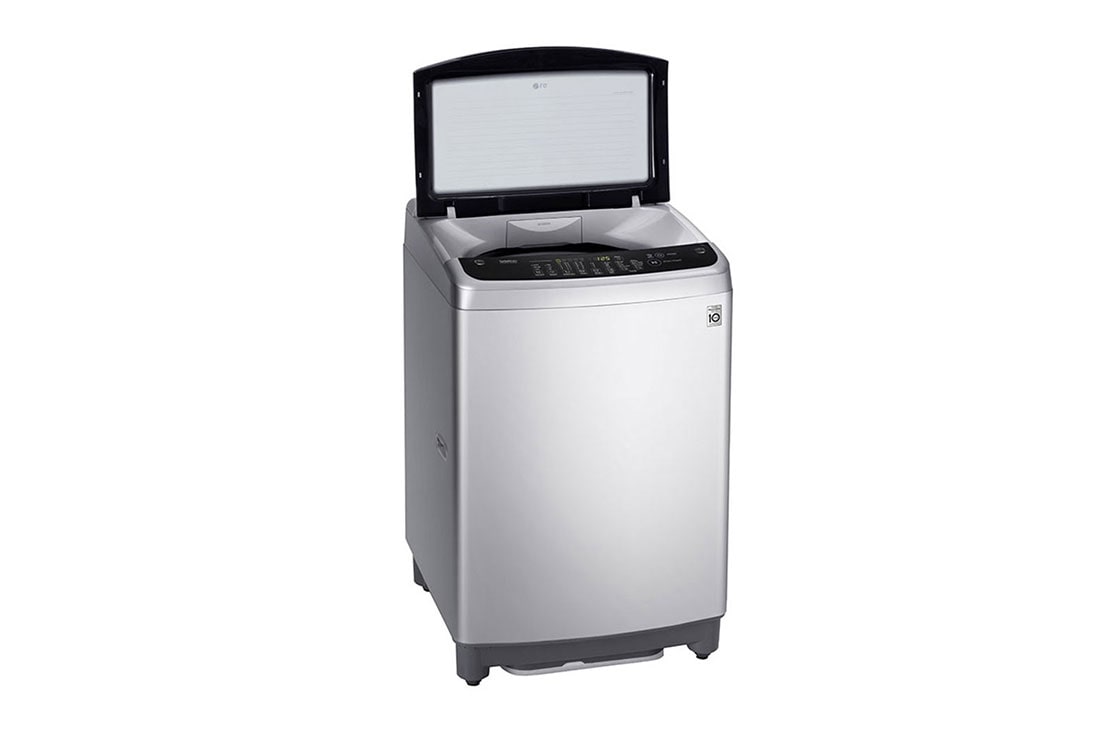 LG غسالة ال جي تحميل العلوي بسعة 16 كيلو محرك العاكس الذكي، التشخيص الذكي™, لون فضي, T1688NEHTE, thumbnail 4