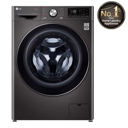 غسالة ونشافة بسعة 7/10.5 كغ وتقنية محرك الدفع المباشر بالذكاء الاصطناعي والغسيل السريع, لون أسود2