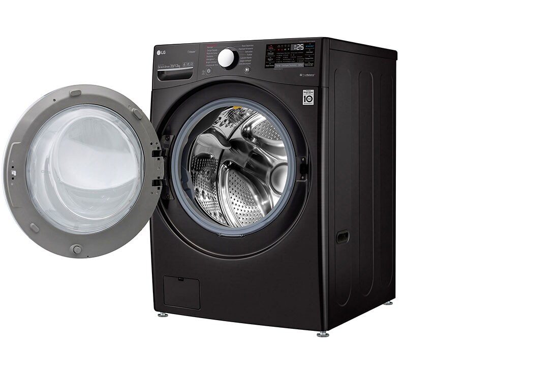 LG غسالة ونشافة بسعة 12/20 كغ وتقنية محرك الدفع المباشر والبخار لون اسود, WDV2101BRV, thumbnail 10