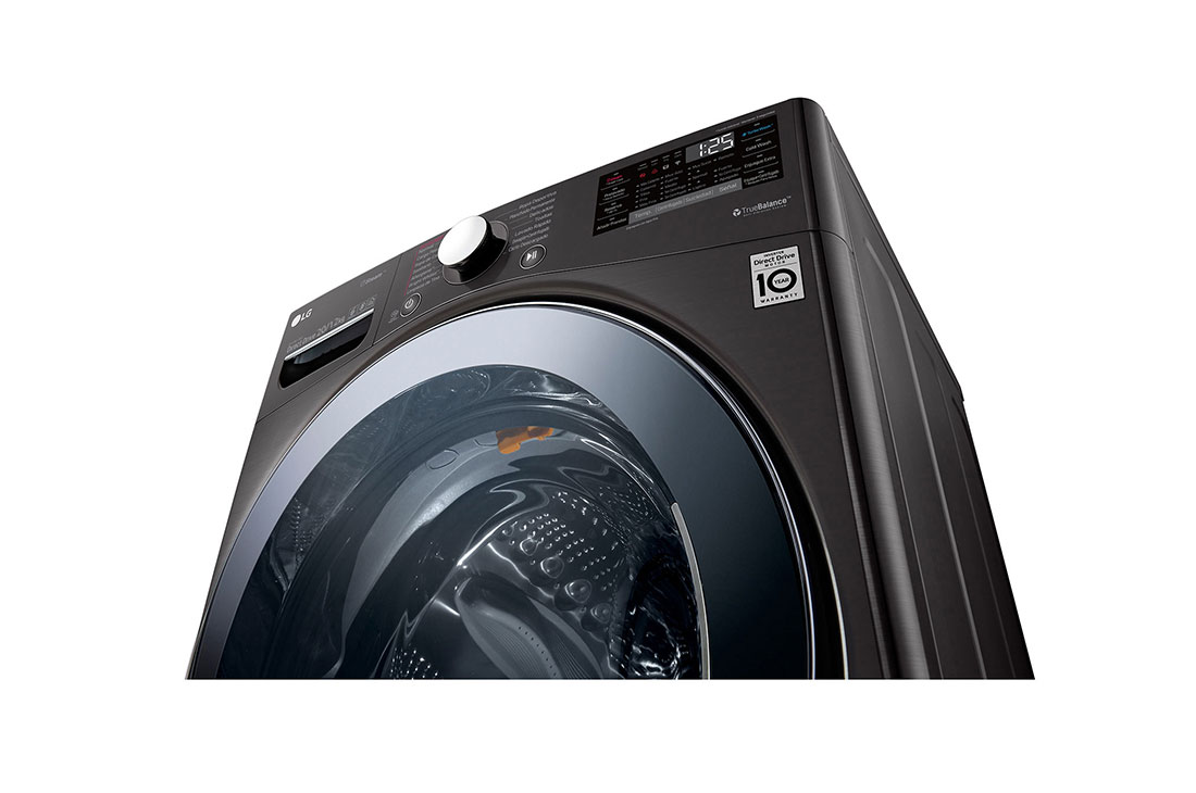 LG غسالة ونشافة بسعة 12/20 كغ وتقنية محرك الدفع المباشر والبخار لون اسود, WDV2101BRV, thumbnail 11