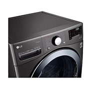 LG غسالة ونشافة بسعة 12/20 كغ وتقنية محرك الدفع المباشر والبخار لون اسود, WDV2101BRV, thumbnail 4