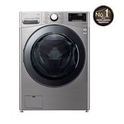 LG غسالة ونشافة بسعة 10/18 كغ وتقنية محرك الدفع المباشر والبخار لون سلفر, WDV1901SRV, thumbnail 1