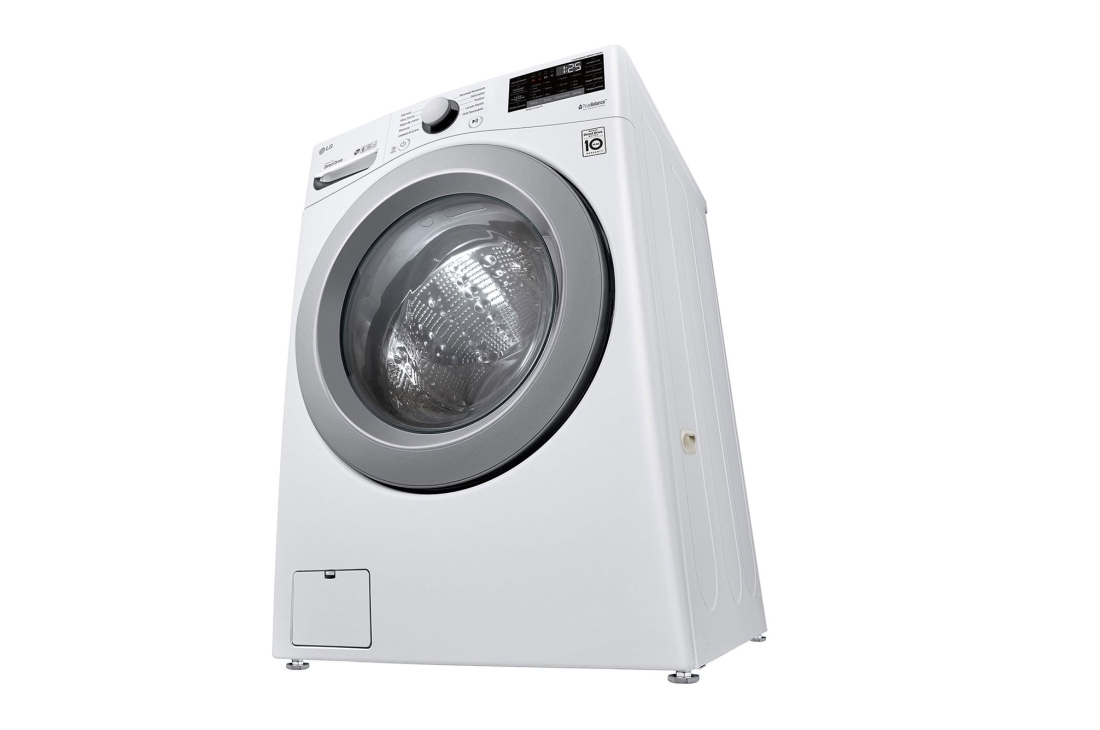 LG غسالة ونشافة بسعة 10/18 كغ وتقنية محرك الدفع المباشر والبخار لون أبيض, WDV1902WRV, thumbnail 12