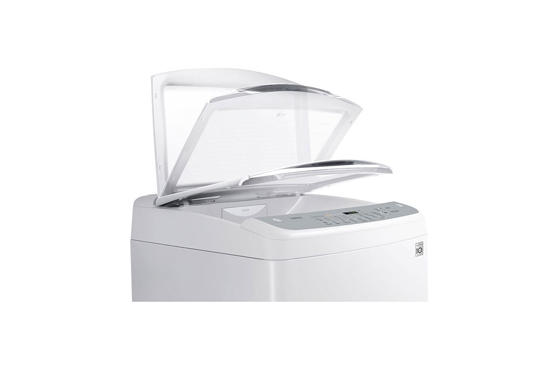 LG غسالة تحميل علوية، 13 كجم، لون أبيض, ™Smart Diagnosis™,TurboDrum, العاكس الذكي, T1488NEHT0, thumbnail 5