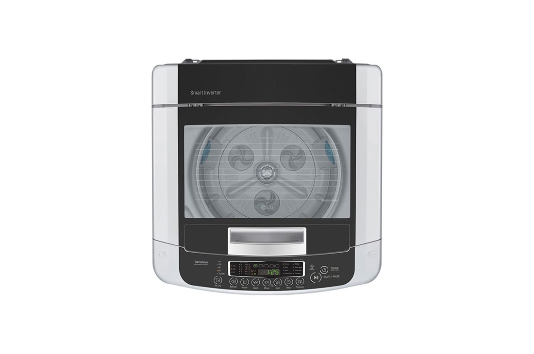 LG غسالة تحميل علوية 13 كغم لون سلفر تشخيص ذكي وتوفير الطاقة مع التحكم الذكي في العاكس, T1499NEHTF1, thumbnail 3