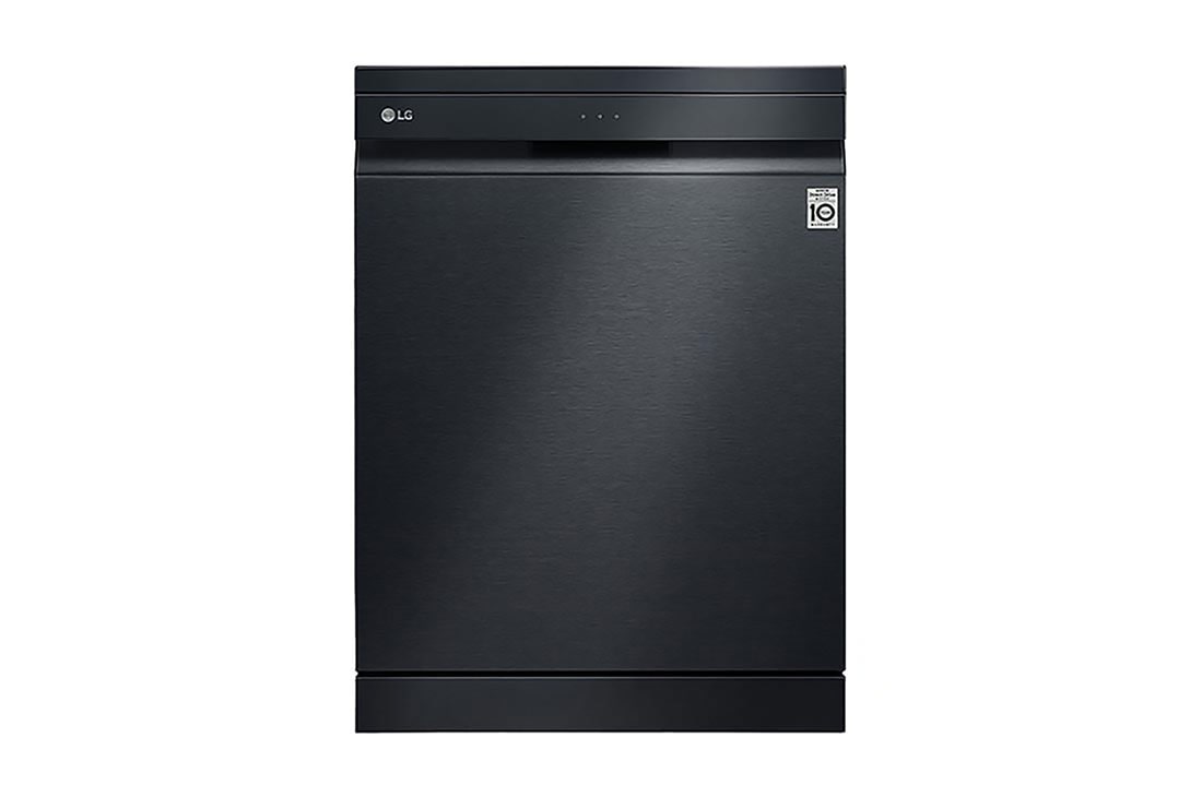 LG غسالة صحون إل جي بالبخار ™QuadWash لون أسود ،14 طقم ، تقنية EasyRack™ Plus ، محرك الدفع المباشر, DFB325HM, DFB325HM