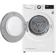 LG نشافة  توفير الطاقة بالمضخة الحرارية 9كغم لون أبيض, الجهة الأمامية مفتوحة 1, RH1077WVK, thumbnail 2