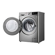 LG غسالة تحميل أمامي بسعة 9 كغ ومحرك الدفع المباشر بالذكاء الاصطناعي، بخار، لون فضي, F4V5VYP2T, F4V5VYP2T, thumbnail 11