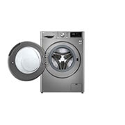 LG غسالة تحميل أمامي بسعة 9 كغ ومحرك الدفع المباشر بالذكاء الاصطناعي، بخار، لون فضي, F4V5VYP2T, F4V5VYP2T, thumbnail 2