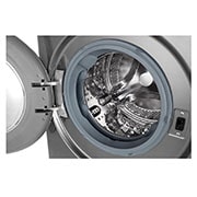 LG غسالة تحميل أمامي بسعة 9 كغ ومحرك الدفع المباشر بالذكاء الاصطناعي، بخار، لون فضي, F4V5VYP2T, F4V5VYP2T, thumbnail 5