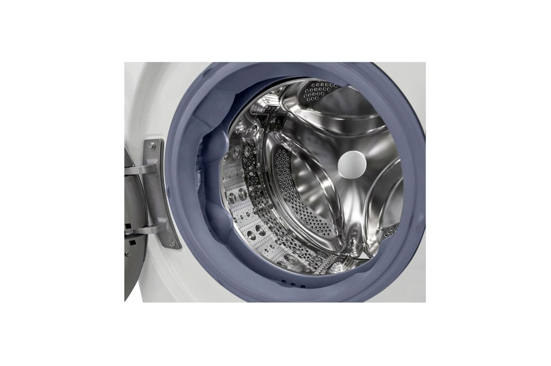 LG غسالة تحميل أمامي بسعة 9 كغ ومحرك الدفع المباشر بالذكاء الاصطناعي، بخار، لون أبيض, F4V5VYP0W, F4V5VYP0W, thumbnail 4