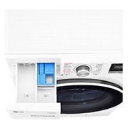 LG غسالة تحميل أمامي بسعة 9 كغ ومحرك الدفع المباشر بالذكاء الاصطناعي، بخار، لون أبيض, F4V5VYP0W, F4V5VYP0W, thumbnail 7