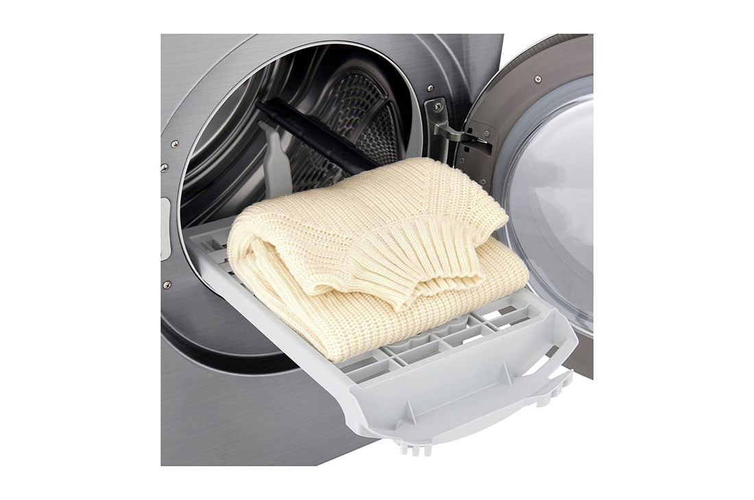 LG نشافة  توفير الطاقة بالمضخة الحرارية 9كغم لون فضي, الحوض 2, RH1077SVK, thumbnail 7