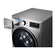 LG غسالة بسعة 15 كغ وتقنية محرك الدفع المباشر بالذكاء الاصطناعي والبخار لون سلفر, WL91H62PN, WL91H62PN, thumbnail 7