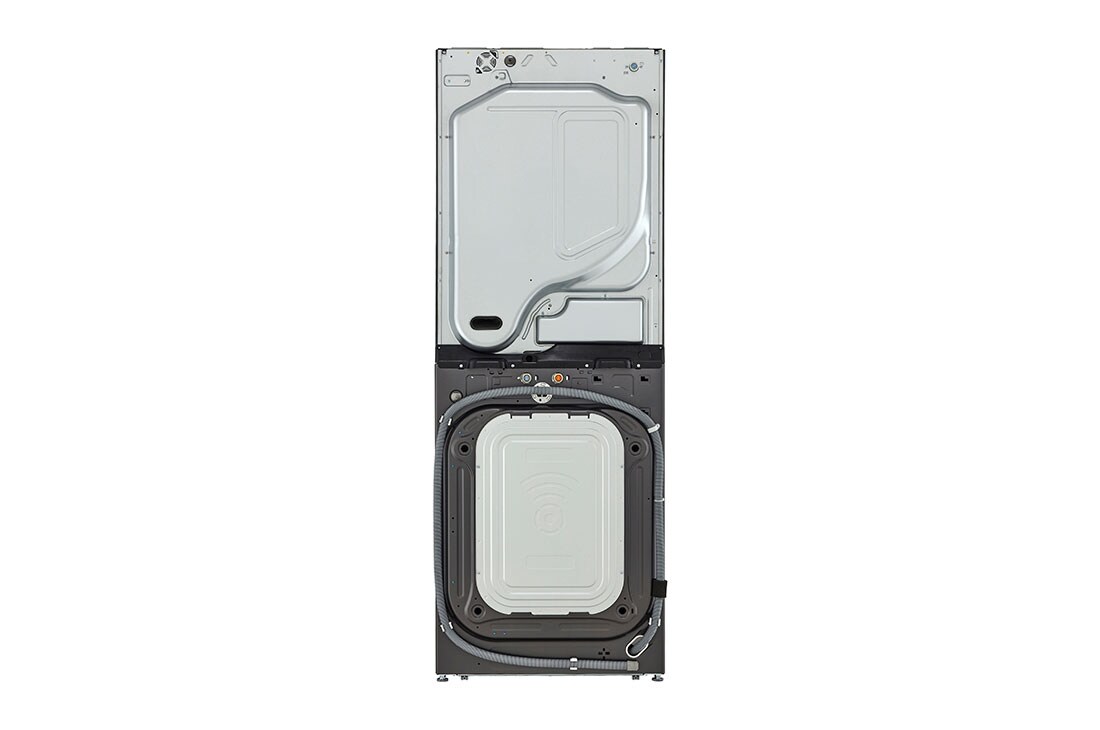 LG غسالة ونشافة تحميل أمامي ™LG WashTower مع لوحة تحكم مركزية ، لون أسود ستانليس، 17 كجم غسالة و 16 كجم نشافة, Rear view, WT1716BRK, thumbnail 15