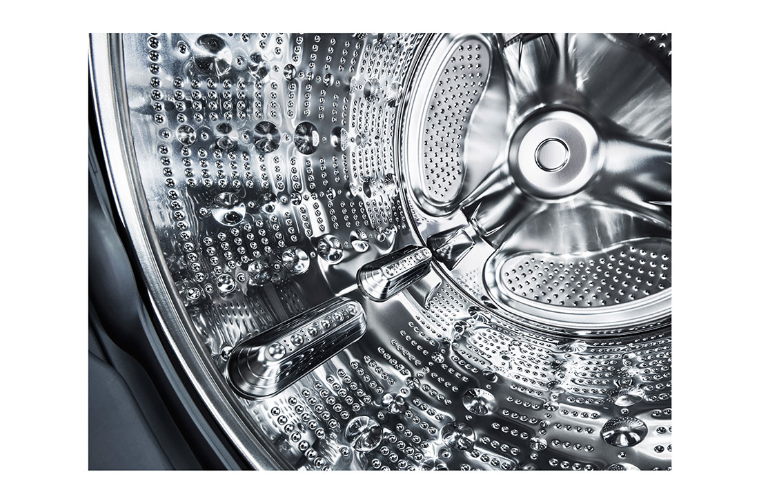 LG غسالة ونشافة تحميل أمامي ™LG WashTower مع لوحة تحكم مركزية ، لون أبيض، 21 كجم غسالة و 16 كجم نشافة, Drum detail , WT2116WRK, thumbnail 8