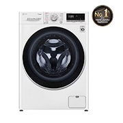 LG غسّالة تعبئة أمامية 8 كجم، سعة أكبر، تقنية AI DD، بخار، ThinQ، لون أبيض, WV2149WVG, WV2149WVG, thumbnail 1