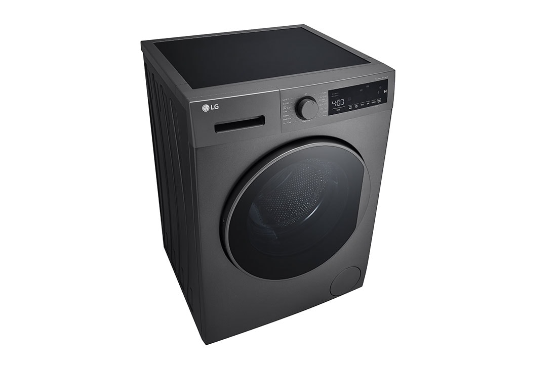LG غسالة LG تحميل أمامي سعة 8 كغم لون سلڤر, Top Left Perspective, F2T2TYM1S, thumbnail 9