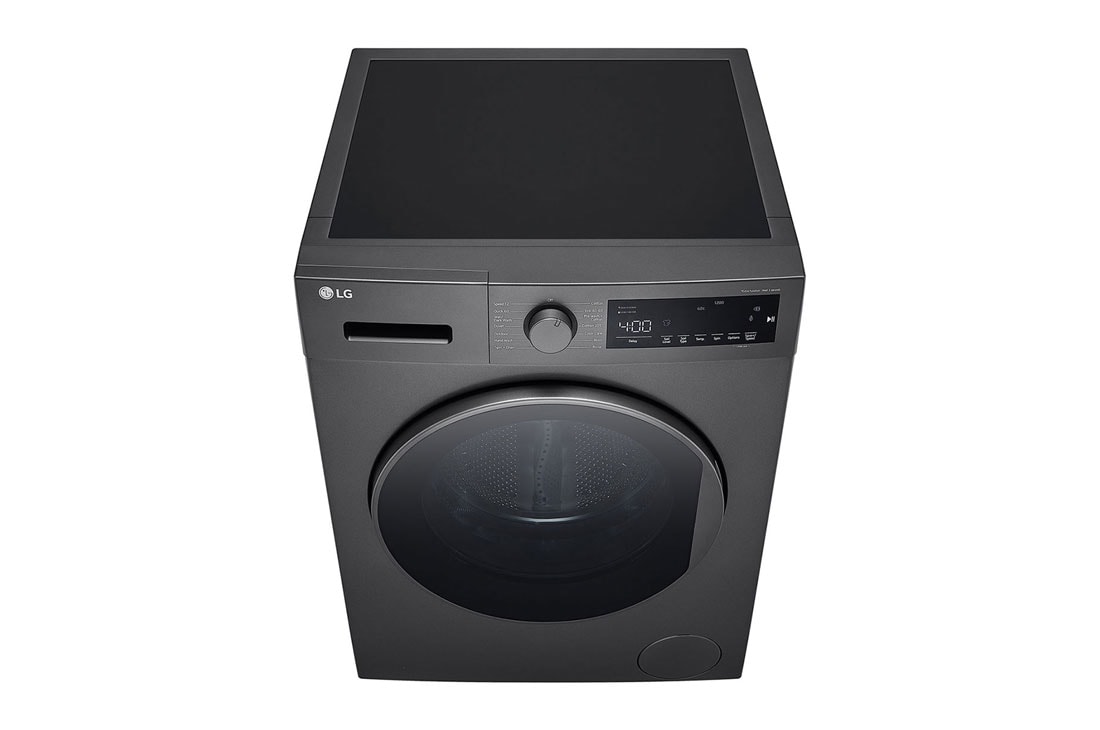 LG غسالة LG تحميل أمامي سعة 8 كغم لون سلڤر, Top Perspective, F2T2TYM1S, thumbnail 11