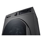 LG غسالة LG تحميل أمامي سعة 8 كغم لون سلڤر, Front detail perspective, F2T2TYM1S, thumbnail 7