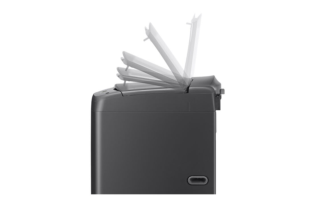 LG غسالة تعبئة علوية بسعة 18 كغ و محرّك الدفع المباشر بالذكاء الاصطناعي, Side view of door opening, T18H3SDHT2, thumbnail 10