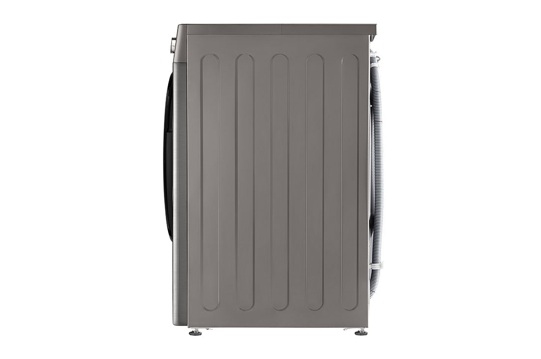 LG غسالة تعبئة أمامية بسعة 9 كغ و محرك الدفع المباشر بالذكاء الاصطناعي  لون سلفر, Side view, WV2149PVG, thumbnail 14