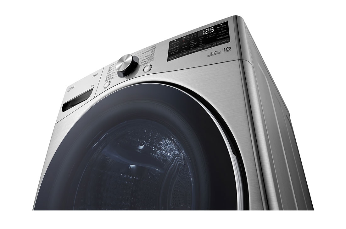 LG مجففة ملابس بسعة 18كغ بالمضخة الحرارية ,الفلتر المزدوج , تجفيف بالاستشعار والتحكم الذكي , الواجهة الأمامية مفتوحة 1, RH18U8EVCW, thumbnail 8