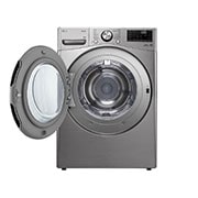 LG مجففة ملابس بسعة 18كغ بالمضخة الحرارية ,الفلتر المزدوج , تجفيف بالاستشعار والتحكم الذكي , الجانب الأيسر, RH18U8EVCW, thumbnail 2