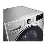 LG مجففة ملابس بسعة 18كغ بالمضخة الحرارية ,الفلتر المزدوج , تجفيف بالاستشعار والتحكم الذكي , الجانب الأيمن, RH18U8EVCW, thumbnail 4