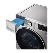 LG مجففة ملابس بسعة 18كغ بالمضخة الحرارية ,الفلتر المزدوج , تجفيف بالاستشعار والتحكم الذكي , الخلف, RH18U8EVCW, thumbnail 7