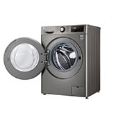 LG غسالة تعبئة أمامية بسعة 10 كغ , تقنية ,  ™Steam,لون سلفر, right side open, WR3210PRG, thumbnail 11