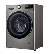 LG غسالة تعبئة أمامية بسعة 10 كغ , تقنية ,  ™Steam,لون سلفر, right side, WR3210PRG, thumbnail 12