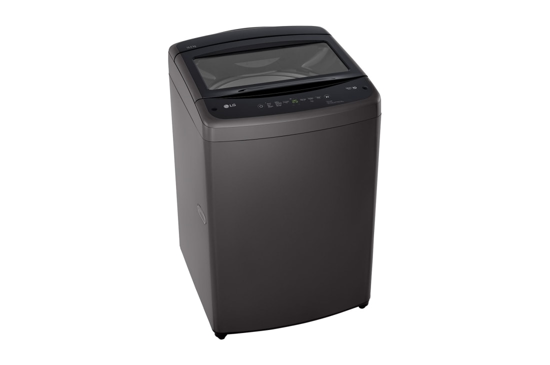 LG غسالة تحميل علوية بسعة 16 كغ ومحرك Smart Inverter، خاصية التشخيص الذكي، لون أسود, left view, T16V1NDHT7, thumbnail 11